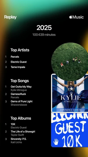 Apple Music Replay 2025 replay screenshot 1 of 5