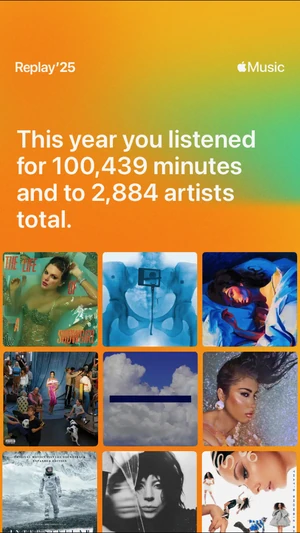 Apple Music Replay 2025 replay screenshot 4 of 5